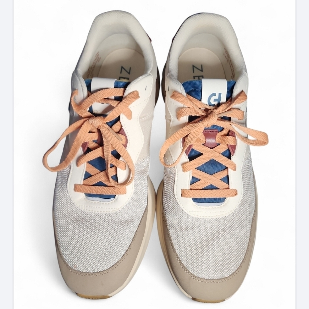 Cole Haan ZEROGRAND All Day Runner Mens Cream Sneaker Size 13 M Lace Up Classic - Picture 6 of 8